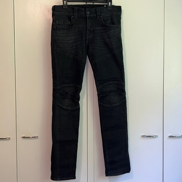 Mens True Religion Skinny Moto “Dark Dust” - Picture 1 of 5
